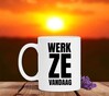 foto 4 Witte koffie of thee mok werk ze vandaag