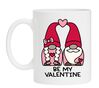 Witte Mok be my valentine kabouter opdruk