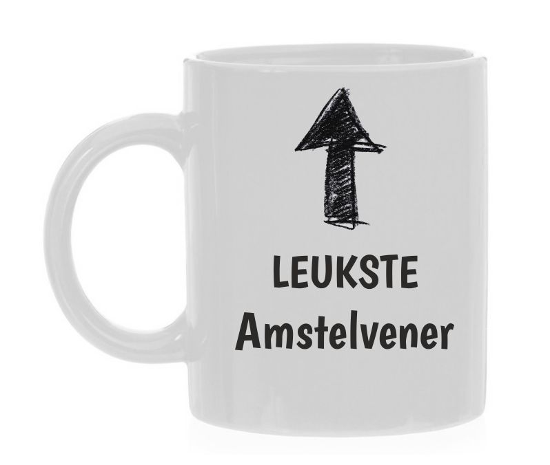 Witte mok voor de leukste Amstelvener van Amstelveen