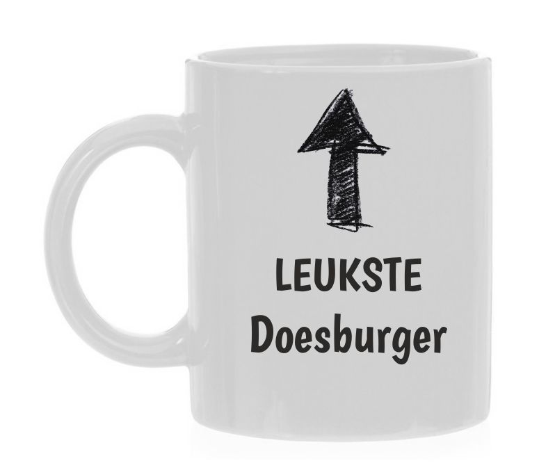 Witte mok voor de leukste Doesburger uit Doesburg