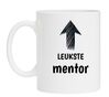 foto 1 Witte mok voor de leukste mentor van de school
