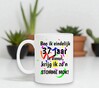 foto 4 full colour beker met tekst 37 jaar in dienst feestelijk en orgineel