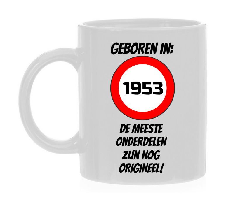 Geboren in 1953 de meeste onderdelen zijn nog orgineel mok 