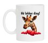 Hé lekker ding giraffe verliefd in love mok Valentijn