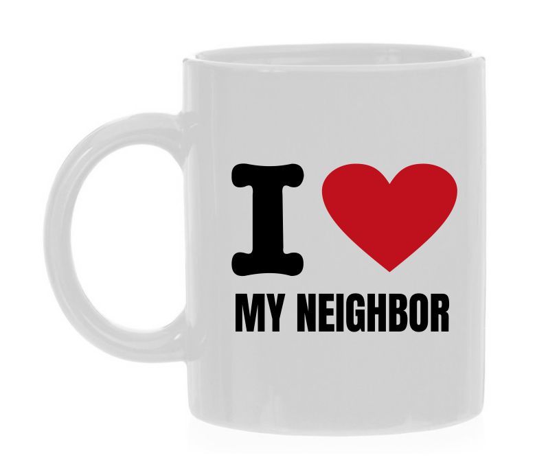 koffiemok i love My Neighbor ik hou van de buren