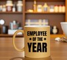 foto 2 Mok employee of the year gouden glitter koffie mok