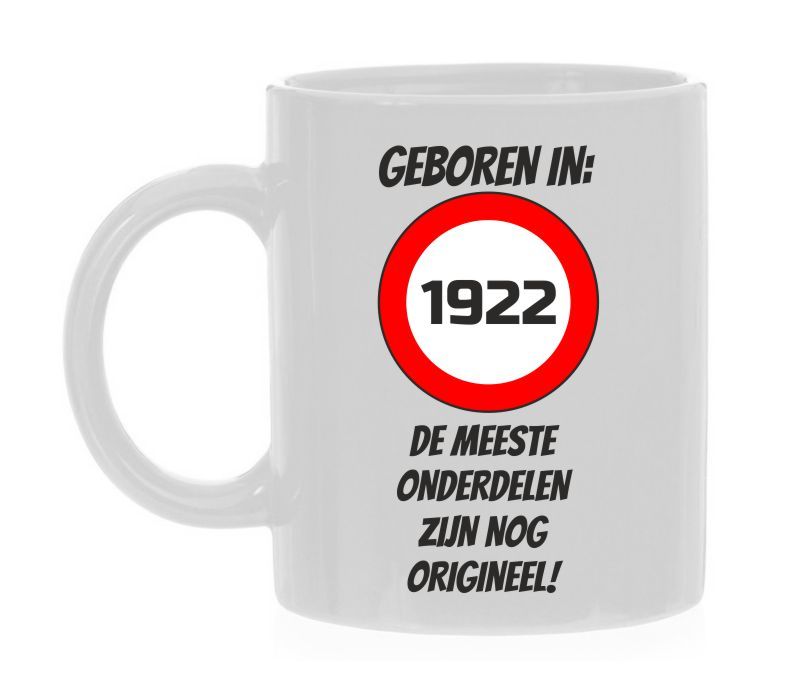 Mok geboren in het jaartal 1922 leuk cadeau voor een verjaardag