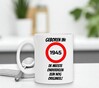 foto 3 Mok koffie of thee leeftijd jaartal geboren in 1945 grappig en orginele tekst