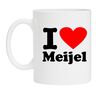 Mok met de opdruk I love Meijel dorp in limburg