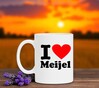 foto 3 Mok met de opdruk I love Meijel dorp in limburg