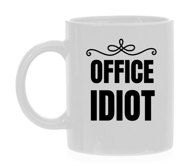 Mok office idiot collega werknemer