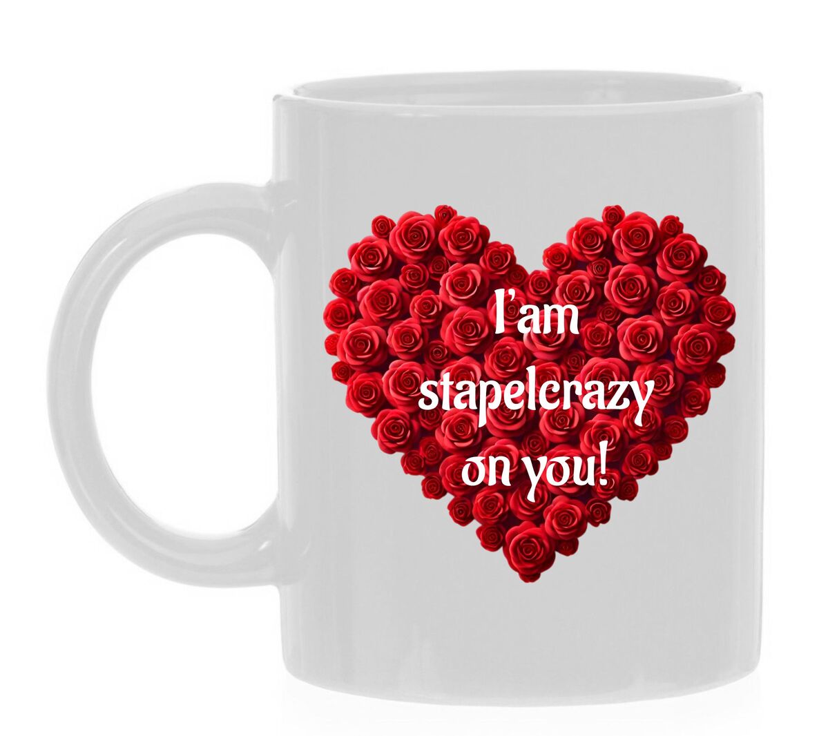 Mok Valentijn I’am stapelcrazy on you! Grappig slecht Engels steen kolen Engels