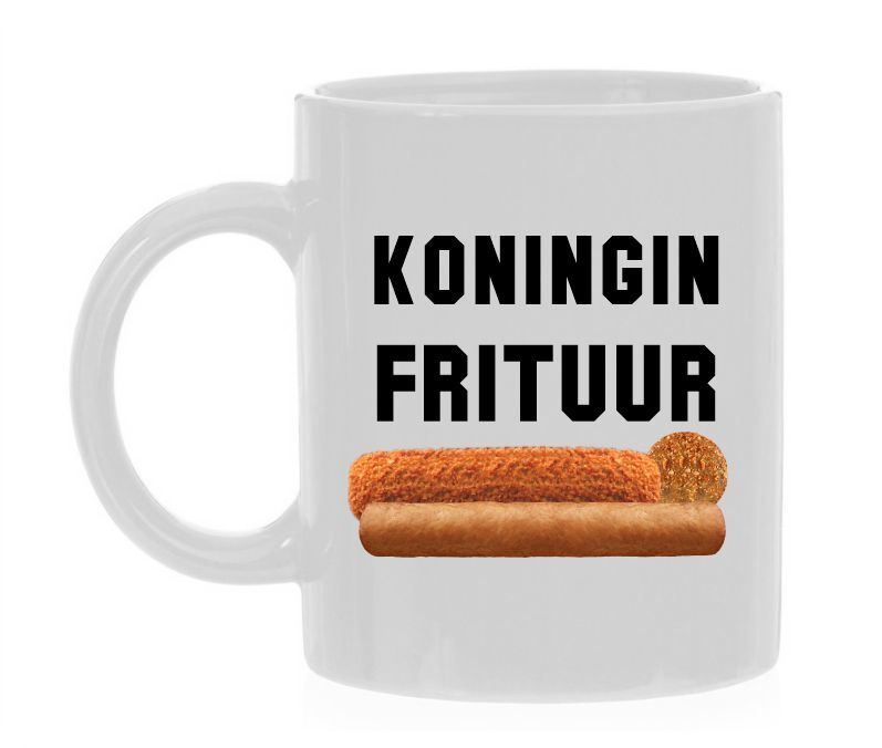 Mok voor een echte frituur koningin dame 