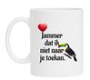 Mok voor je Valentijn vogel toekan jammer dat ik niet naar je toekan