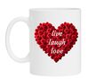 Mok voor Valentijn live laugh love