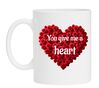 foto 1 Mok voor Valentijnsdag you give me a heart