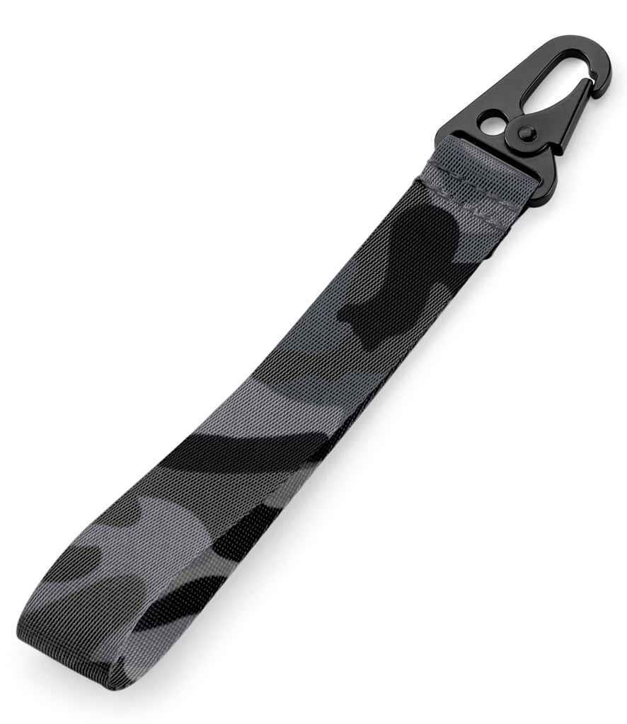 Sleutelhanger camouflage grijs key clip