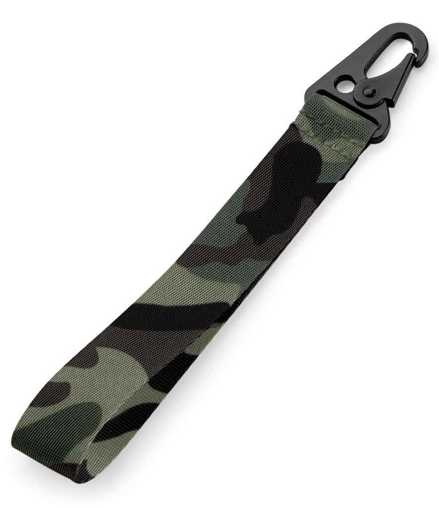 Sleutelhanger camouflage groen key clip
