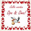 Spreukentegeltje gezinsuitbreiding aankondiging jullie worden opa en oma