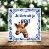 foto 3 Tegeltje je klets uit je nek giraffe