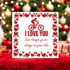foto 2 Tegeltje leuk als Valentijnscadeau voor mtb'ers leuk lief I love you  Even Though you're always on your bike