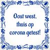 Tegeltje oost west thuis op corona getest!  Thuis testen grappig