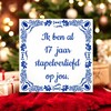 foto 2 Tegeltje voor Valentijnsdag ik ben al 17 jaar stapelverliefd op jou! zeventien jaar in love verliefd