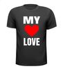 Valentijn T-shirt my love mijn liefde
