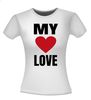 foto 4 Valentijn T-shirt my love mijn liefde