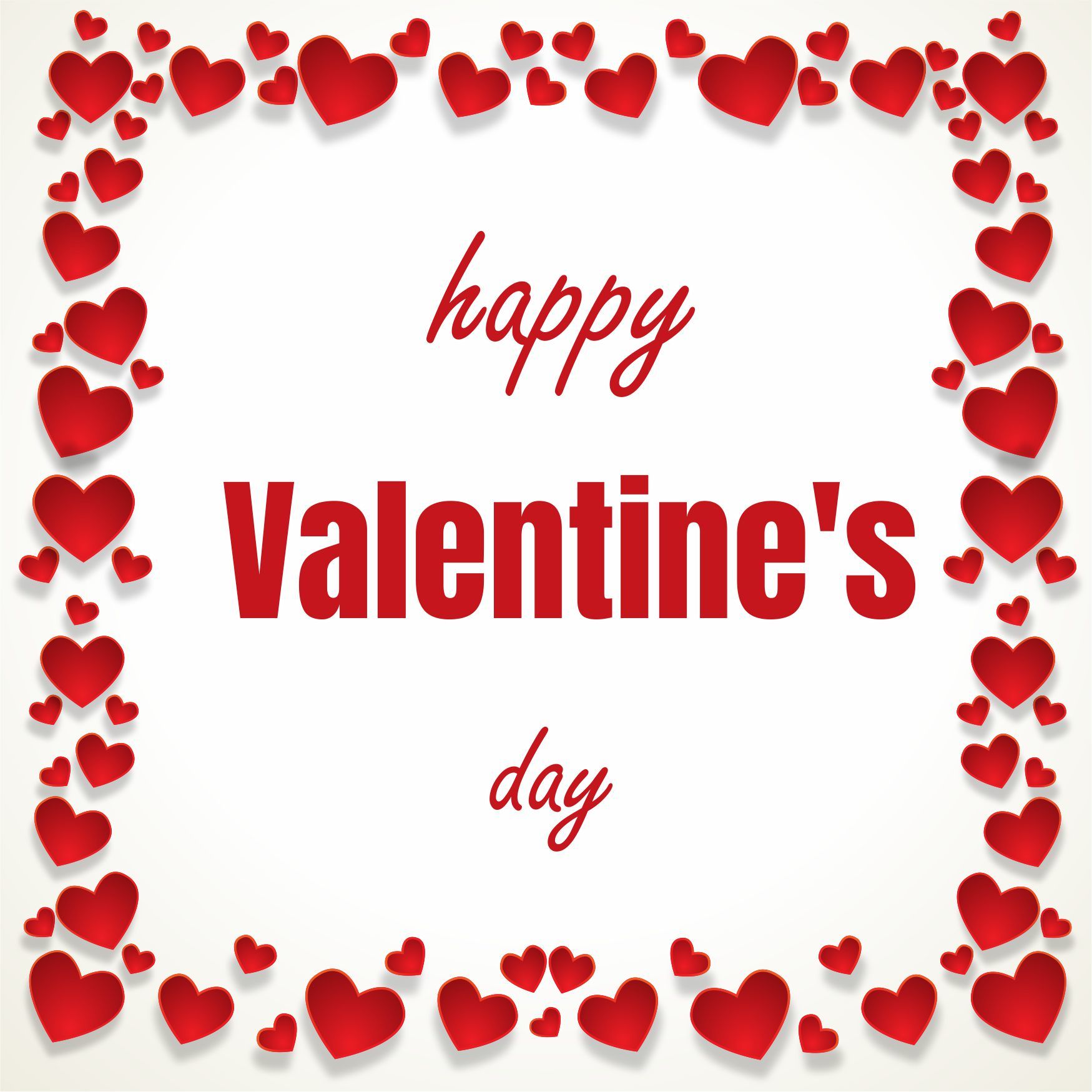 Valentijn Tegeltje happy Valentine's day