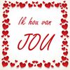 Valentijn Tegeltje ik hou van jou liefde rode hartjes verliefd