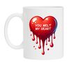 Valentijns mok liefdes mok you melt my heart smeltend hart