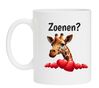 Valentijns mok zoenen giraffe