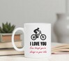 foto 2 Wiite mok een lief Valentijnscadeau voor de mountainbiker leuk lief I love you  Even Though you're always on your bike