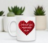 foto 2 Witte beker met rood hart van rode rozen Ik ben al 7 jaar stapelverliefd op jou in love op jou