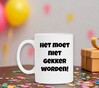 foto 2 Witte mok het moet niet gekker worden!