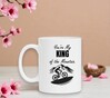 foto 3 witte mok voor voor hem de mountainbiker you're my king of the mountain