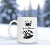 foto 4 witte mok voor voor hem de mountainbiker you're my king of the mountain