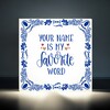 foto 2 Lief tegeltje voor Valentijn your name is my favorite word