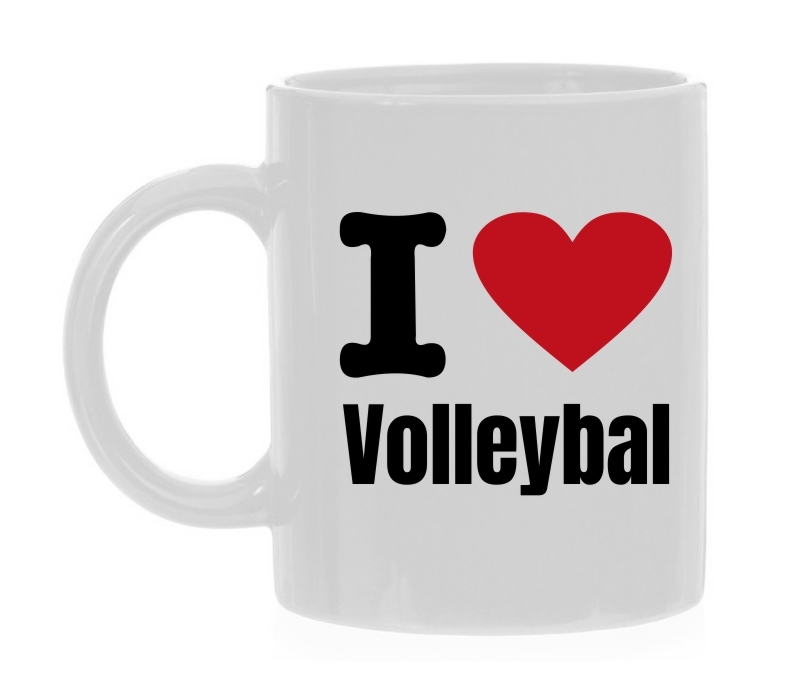 Mok i love Volleybal cadeau