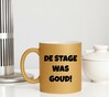 foto 2 Mok met gouden glitters en de opdruk de stage was goud. Leuk kado voor je stagebegeleider.