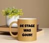 foto 3 Mok met gouden glitters en de opdruk de stage was goud. Leuk kado voor je stagebegeleider.