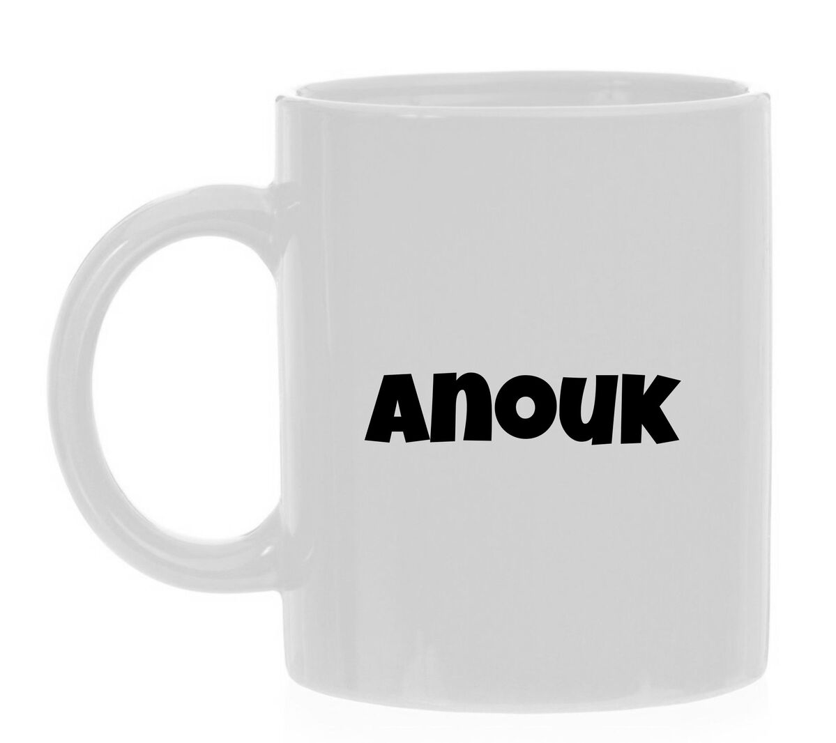 Mok met naam de Anouk als opdruk