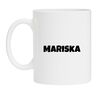 foto 1 Mok met naam de Mariska meisjesnaam als opdruk