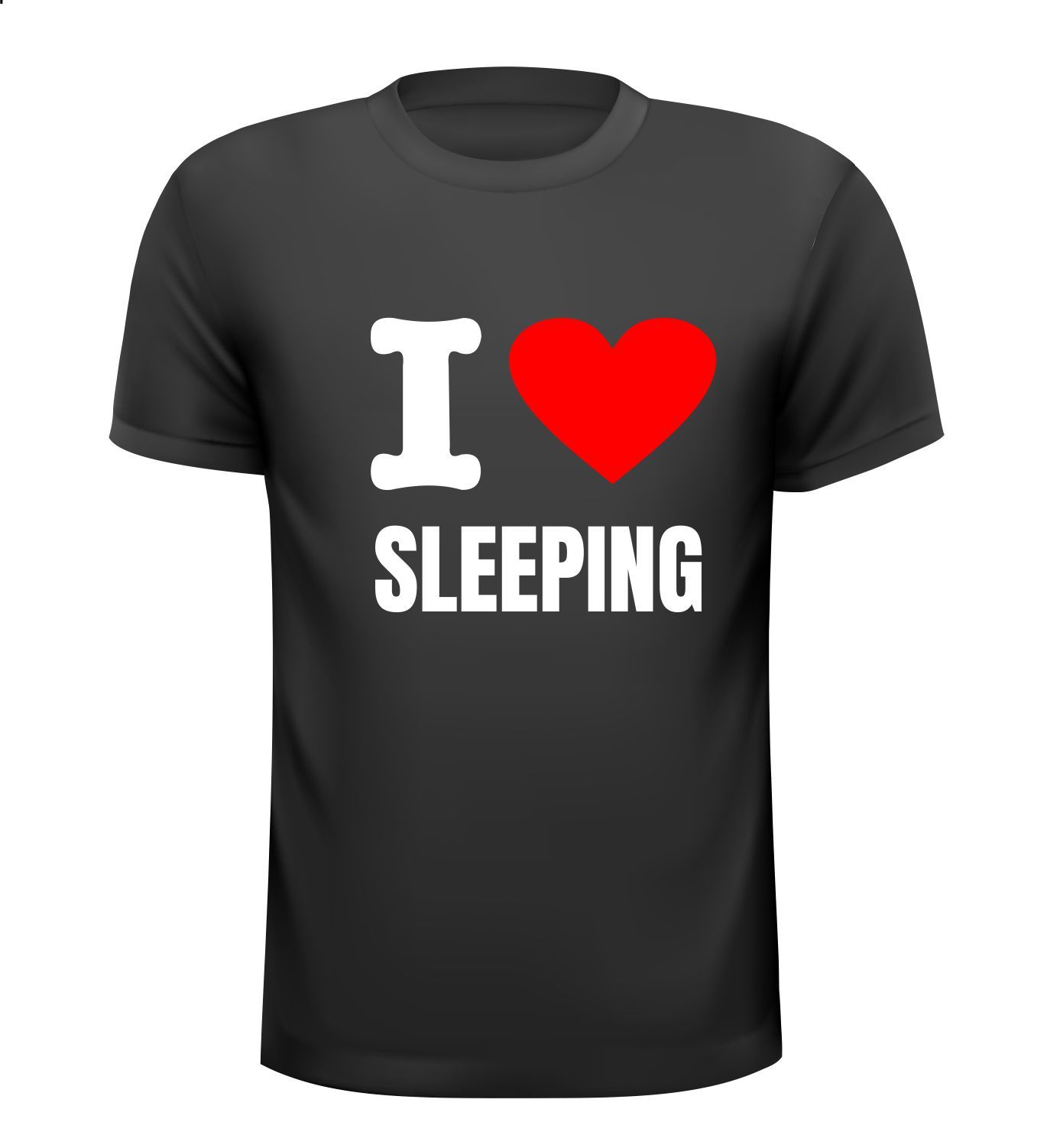 T-shirt i love sleeping ik hou van slapen