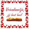 Valentijn tegeltje Vriendinnetje, jij bent heel speciaal