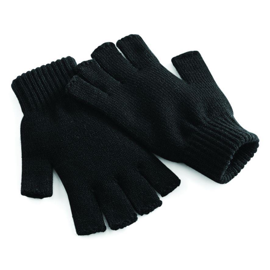 Vingerloze handschoenen zwart volwassen
