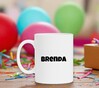 foto 2 Witte mok met naam de Brenda als opdruk