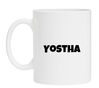 foto 1 Witte mok met naam de Yostha meisjesnaam
