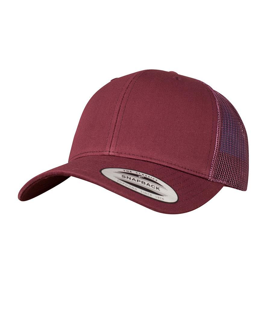 bordeaux rode Retro Trucker pet